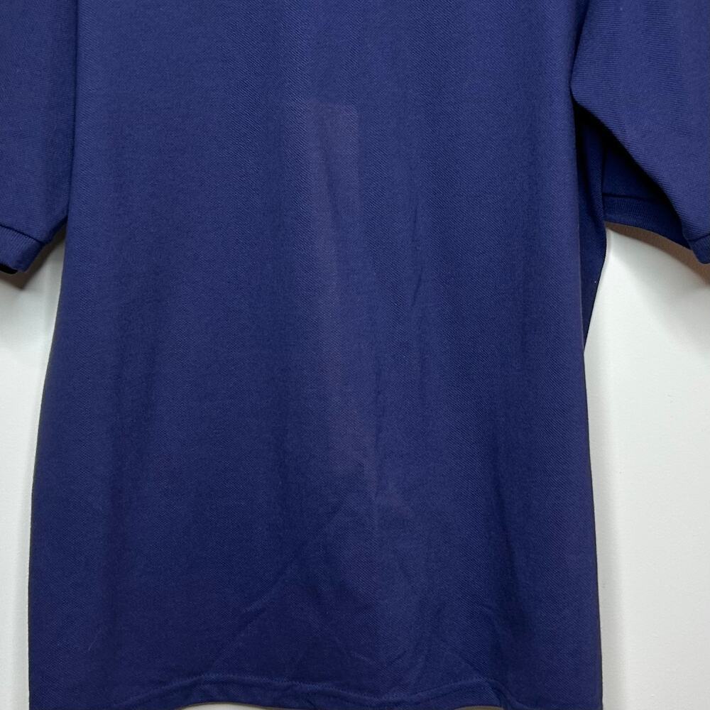 Beadle Cup Blue Polo Shirt Size L Jerzees Golf - Picture 9 of 9